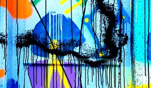 Preview wallpaper paint, graffiti, wall, street art, surface