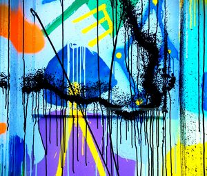 Preview wallpaper paint, graffiti, wall, street art, surface