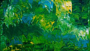 Preview wallpaper paint, green, canvas, stains, texture