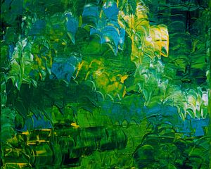 Preview wallpaper paint, green, canvas, stains, texture