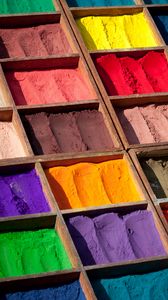 Preview wallpaper paint, holi, gulal, powder, pigment, multicolored