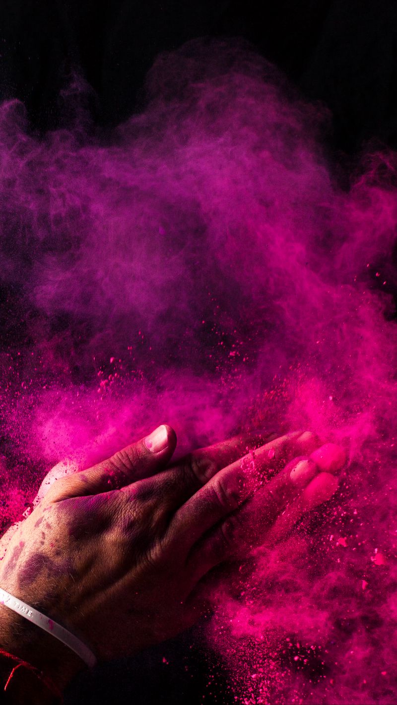 Download wallpaper 800x1420 paint, holi, hands, colorful iphone se/5s/5c/5  for parallax hd background