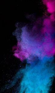 Preview wallpaper paint, holi, multicolored, particles