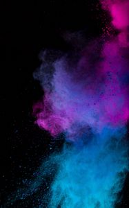 Preview wallpaper paint, holi, multicolored, particles