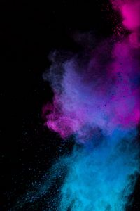 Preview wallpaper paint, holi, multicolored, particles