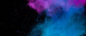 Preview wallpaper paint, holi, multicolored, particles