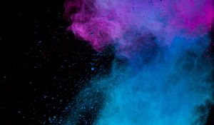 Preview wallpaper paint, holi, multicolored, particles