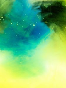 Preview wallpaper paint, ink, colorful, liquid, yellow