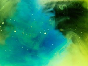 Preview wallpaper paint, ink, colorful, liquid, yellow