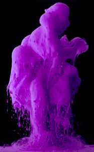 Preview wallpaper paint, ink, drops, purple