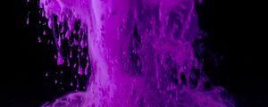 Preview wallpaper paint, ink, drops, purple