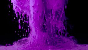 Preview wallpaper paint, ink, drops, purple