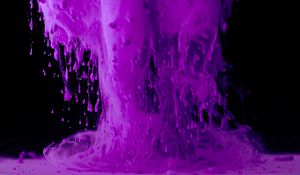 Preview wallpaper paint, ink, drops, purple