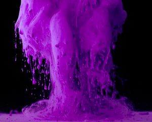 Preview wallpaper paint, ink, drops, purple