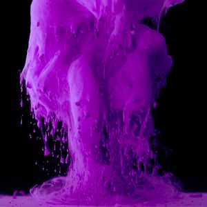 Preview wallpaper paint, ink, drops, purple