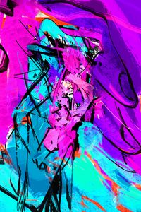 Preview wallpaper paint, lines, multicolored, canvas, abstraction