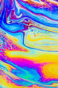 Preview wallpaper paint, lines, wavy, bright, colorful