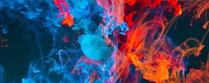 Preview wallpaper paint, liquid, abstract, colorful, thicken