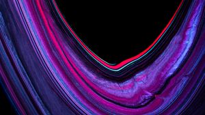 Preview wallpaper paint, liquid, bend, stains, abstraction, purple