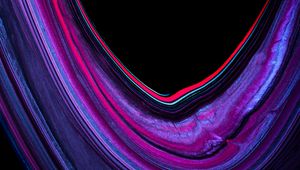 Preview wallpaper paint, liquid, bend, stains, abstraction, purple