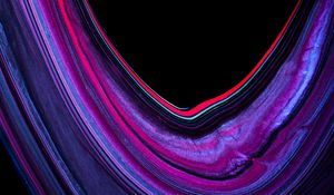 Preview wallpaper paint, liquid, bend, stains, abstraction, purple