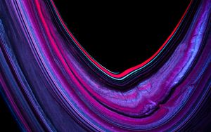 Preview wallpaper paint, liquid, bend, stains, abstraction, purple