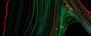 Preview wallpaper paint, liquid, bubbles, stains, abstraction, green