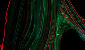 Preview wallpaper paint, liquid, bubbles, stains, abstraction, green