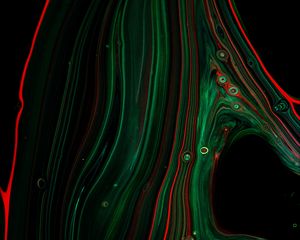 Preview wallpaper paint, liquid, bubbles, stains, abstraction, green