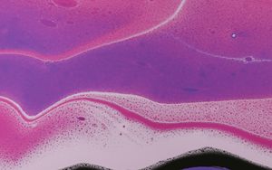 Preview wallpaper paint, liquid, bubbles, stains, abstraction, pink