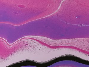 Preview wallpaper paint, liquid, bubbles, stains, abstraction, pink