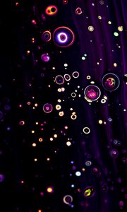 Preview wallpaper paint, liquid, bubbles, abstraction, dark