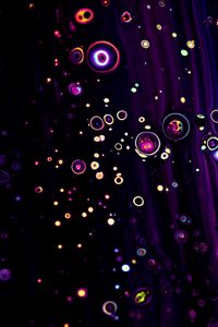 Preview wallpaper paint, liquid, bubbles, abstraction, dark