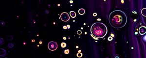 Preview wallpaper paint, liquid, bubbles, abstraction, dark