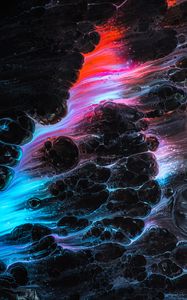 Preview wallpaper paint, liquid, bubbles, stains, abstraction