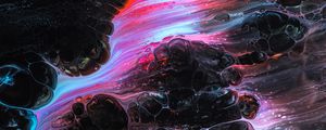 Preview wallpaper paint, liquid, bubbles, stains, abstraction