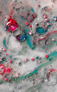 Preview wallpaper paint, liquid, bubbles, mixing, abstraction