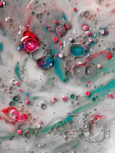 Preview wallpaper paint, liquid, bubbles, mixing, abstraction