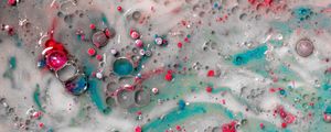 Preview wallpaper paint, liquid, bubbles, mixing, abstraction