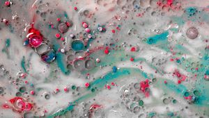 Preview wallpaper paint, liquid, bubbles, mixing, abstraction
