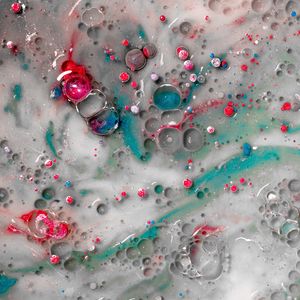 Preview wallpaper paint, liquid, bubbles, mixing, abstraction