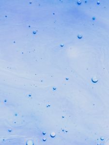 Preview wallpaper paint, liquid, bubbles, blue, abstraction