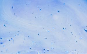 Preview wallpaper paint, liquid, bubbles, blue, abstraction