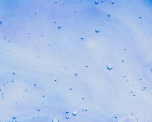Preview wallpaper paint, liquid, bubbles, blue, abstraction