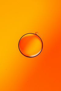 Preview wallpaper paint, liquid, bubbles, glare, orange, macro