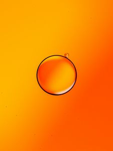 Preview wallpaper paint, liquid, bubbles, glare, orange, macro