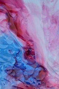 Preview wallpaper paint, liquid, bubbles, abstraction, blue, pink