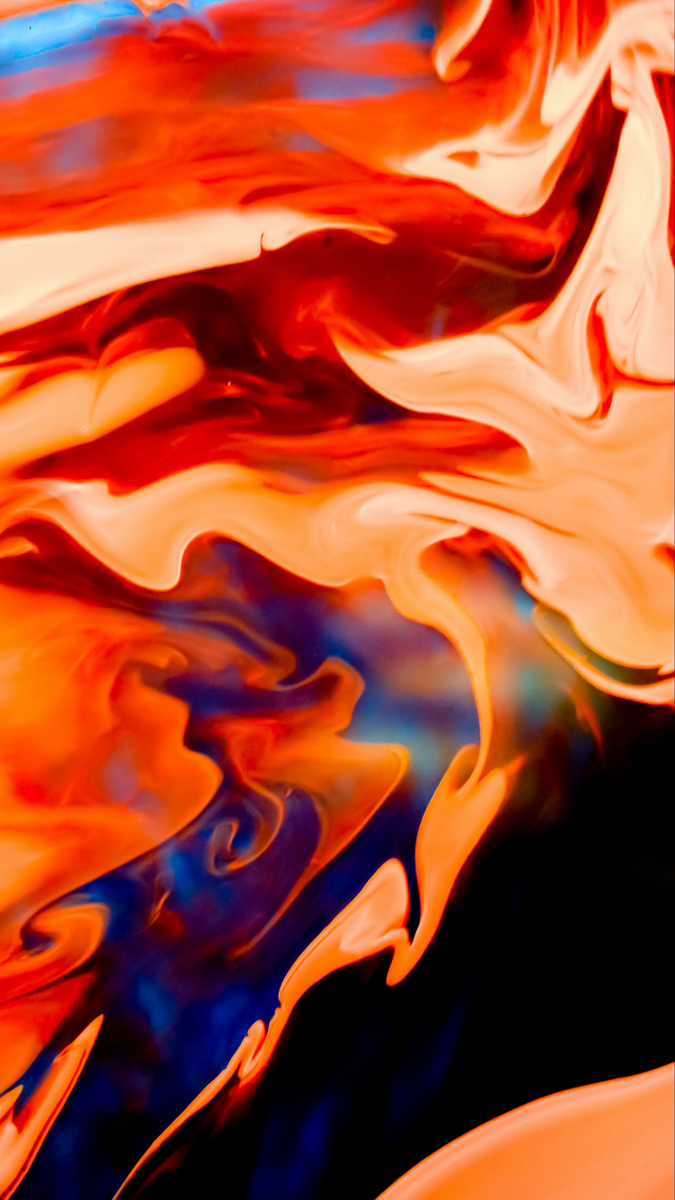 Download wallpaper 2160x3840 paint, liquid, distortion, stains ...