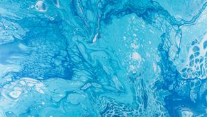 Preview wallpaper paint, liquid, fluid art, stains, blue