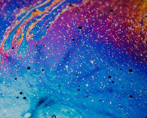 Preview wallpaper paint, liquid, fluid art, stains, multicolored